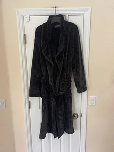 Roundtree & Yorke Men’s Black Robe One Size Fits All - Picture 1 of 8