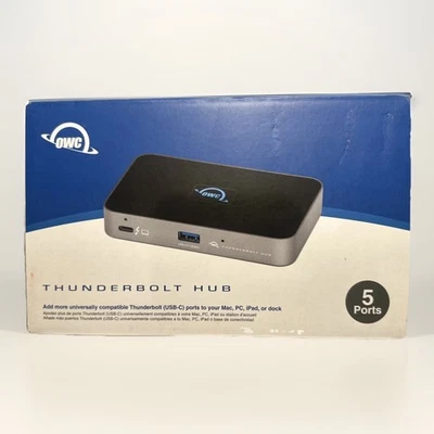 NEW OWC OWCTB4HUB5P Thunderbolt 4 Docking Station – 60W Power Delivery, 5 Ports - Image 1 of 4