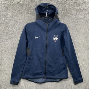 UCONN Huskies Jacket Womens Medium Blue Nike Showtime Basketball Hoodie CQ0339 - Picture 1 of 13