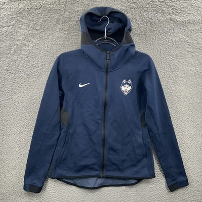 UCONN Huskies Jacket Womens Medium Blue Nike Showtime Basketball Hoodie CQ0339 - Image 1 of 4