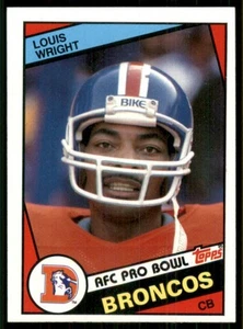 Tarjeta de fútbol americano Louis Wright 1984 Topps #72 Denver Broncos 185753 - Imagen 1 de 2