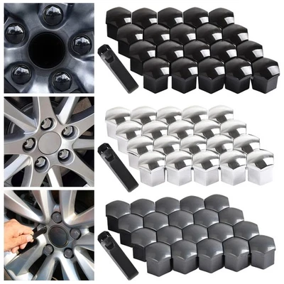 20x 19 mm Radschrauben Radmuttern Bolzen Kappen Abdeckung Abdeckungen + Abzieher - Bild 1 von 4