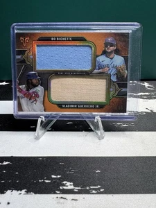 2024 Topps Triple Threads Bo Bichette Vladimir Guerrero Jr. Duelo Jumbo Reliquia/18 - Imagen 1 de 2