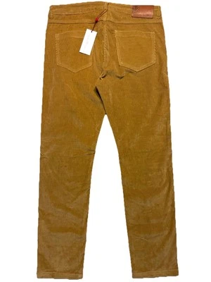 LUCIANO BARBERA Mens 5 Pocket Corduroy Pants Forest Brown (MSRP $545) - Image 1 of 4