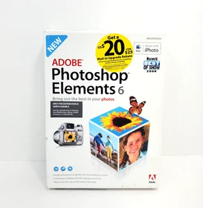 CD Adobe Photoshop Elements 6 MAC con llave de serie, completo en caja - Imagen 1 de 4