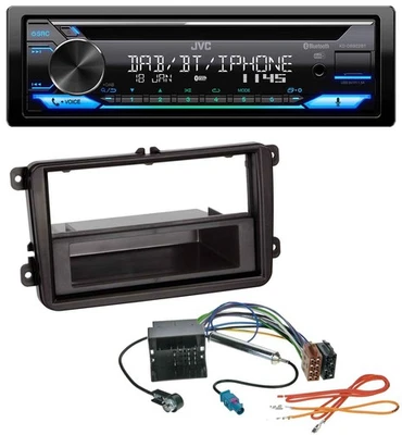 JVC Bluetooth MP3 USB DAB CD Autoradio für VW Passat 05-10 Polo 09-14 Scirocco a - Bild 1 von 4