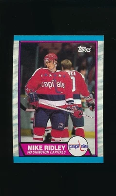 1989-90 Topps #165 Mike Ridley * Center * Washington Capitals * EX-MT/NM * - Image 1 of 2