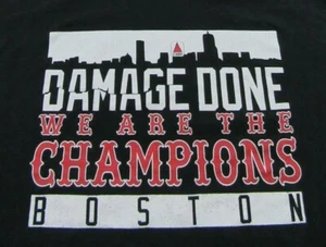 BOSTON RED SOX Damage Done FENWAY "We Are The Champions" Black T Shirt Size XXXL - Picture 1 of 5