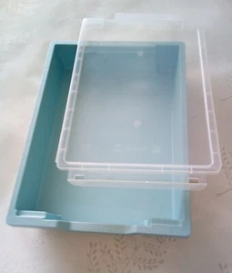 Gratnells Shallow Storage Tray + Translucent Lid 427 x 312 x 75mm (Brand New)