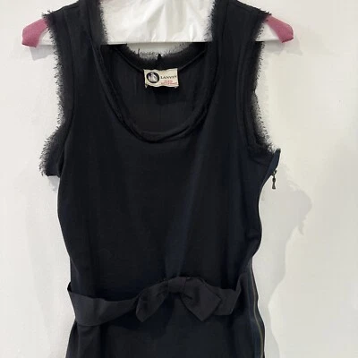 LANVIN Black Tee Cocktail Evening Party Dress Size XS - Image 1 of 4
