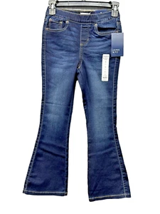 Crown & Ivy Kids Flare Girls Jeans Size 10 New with Tags Preppy, Navy Wash - Picture 1 of 5