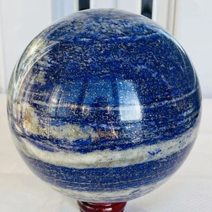 Sfera Lapislazzuli Naturale Quarzo Cristallo Sfera Reiki Guarigione 2620G - Foto 1 di 12
