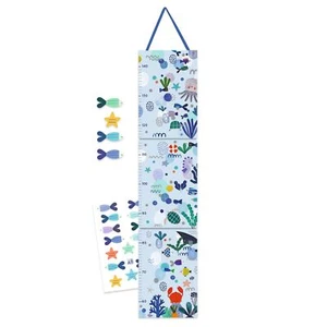 Djeco DD04050 Ocean Design Height Chart | Wall Hanging Measuring Height Chart - Picture 1 of 7