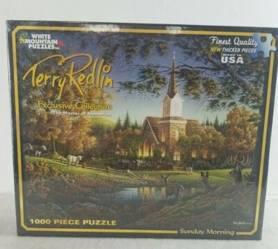 Nuevo Rompecabezas 1000 Piezas DOMINGO POR LA MAÑANA 24 X 30 por White Mountain Puzzles Foto 1 de 4