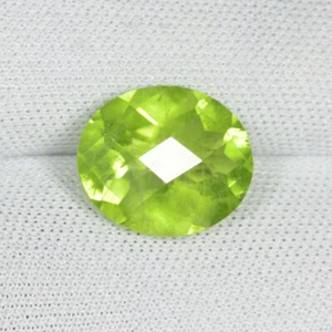 4.14 Cts Amazing Fire & Best Color Natural Peridot Ckb Oval...!!!!! - Picture 1 of 2