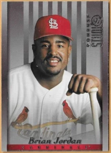 BRIAN JORDAN ST. LOUIS CARDINALS #140 - ESTUDIO DONRUSS CASI NUEVO - COMO NUEVO 1997 - Imagen 1 de 2