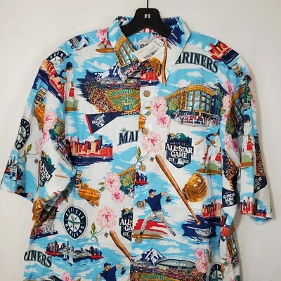 Seattle All Star Game Shirt Button Up Reyn Spooner Men's XL Short Sleeve NWT  - Image 1 of 4