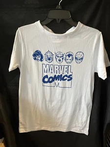 Marvel Comics Heroes White Tshirt Size 18 Boys - Picture 1 of 6