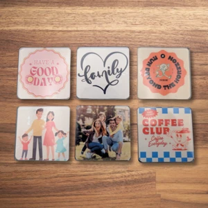 Personalised Fridge Magnet – Custom Photo, Logo & Text | Acrylic Square Gift Pic - Picture 1 of 3