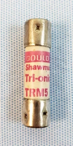 Fusible Gould Shawmut® TRM, 5 amperios 250 VAC retardo de tiempo - Imagen 1 de 4