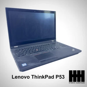Lenovo ThinkPad P53 Workstation Laptop 15.6" i7-9750H @2.66GHz 64GB DDR4 512GB N - Picture 1 of 3