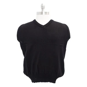 COBMEX Para Hombre Negro Durapil Cuello en V Chaleco Suéter Estilo #3010 EE. UU. Talla M Nuevo Sin Etiquetas - Imagen 1 de 3