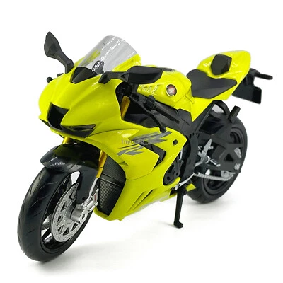 1:12 Honda CBR 1000RR-R Fireblade Moto Diecast Modelo Colección Amarillo Foto 1 de 4