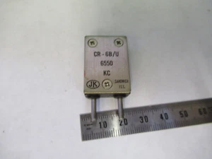 WWII FT-243 QUARTZ CRYSTAL CTS JK 6550 kHz FREQUENCY CONTROL AS PICTURED S1-B-40 - Picture 1 of 5