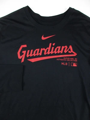 Mens XL Cleveland Guardians Nike Dri Fit Authentic Shirt LS team issue 2024 - Image 1 of 4