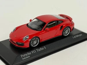 1/43 Minichamps Porsche 911 Turbo S  from  2016 in Red 410 067170 BK177 - Picture 1 of 7