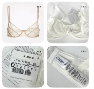 La Perla $370 NWT Auth 34 D US 2 IT Spell on You White Sheer Lace Underwire Bra - Picture 1 of 9