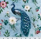 Peacocks Among Flowers By Lisa Audit For Wild Apple - Quilt Fabric - 1 Yard