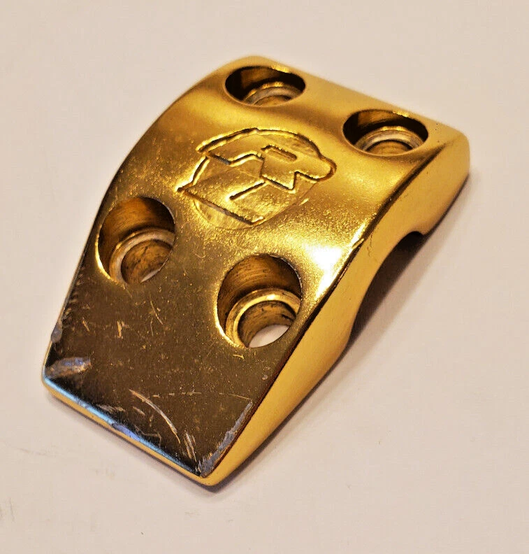 Redline BMX Bicycle Handle Bar Stem Top Plate ACS Tuff Sugino Sakae 22.2mm GOLD - Image 1 of 4