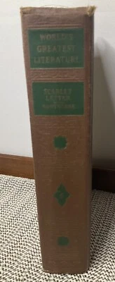 WORLD'S GREATEST LITERATURE BOOKS, 1936, Vol 6 - Scarlet Letter by Hawthorne - Image 1 of 4