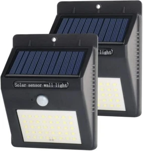Solar Lights Outdoor 40 LED, 3 Optional Modes 2 Packs (4-Pieces) - Picture 1 of 8