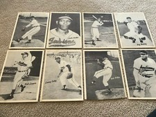 8 CLEVELAND INDIANS 1950-51 TEAM ISSUE PHOTO PICTURE PACK 6.5X9 W/FELLER, DOBY+