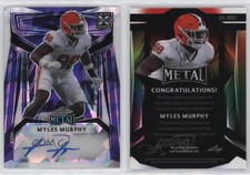 2023 Leaf Metal Purple Crystals /5 Myles Murphy #BA-MM2 Rookie Auto RC