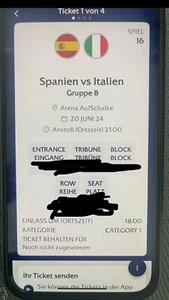 Spanien Türkei EM Tickets In Gelsenkirchen - Bild 1 von 1