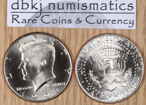 1993 D Kennedy Half Dollar 50¢ - Choice to Gem Uncirculated Cover