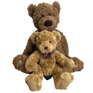 Lot Of 2 Teddy Bears Preferred Kids 19” & Russ 13” Brown  - Picture 1 of 7