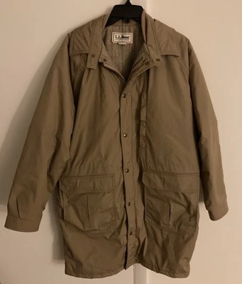 L.L. Bean Wool Lined Stadium Parka Coat Overcoat Men’s Large Jacket Made In USA - Image 1 of 4