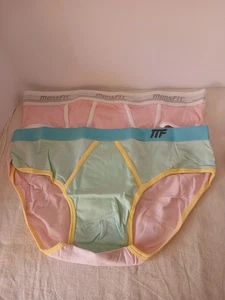 Mensfit  Briefs Sz XXL, Pink Multi Soft Band, NIP, 2pr. - Picture 1 of 3