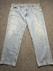 Carhartt Jeans Mens 48x32 Blue Traditional Fit Relaxed Straight Work Denim Pants - Picture 1 of 8