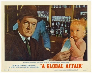 GLOBAL AFFAIR, A (1964) 31751 Lobby Card Autographed Bob Hope - Picture 1 of 1