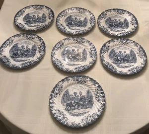 Johnson Bros England Coaching Szenen Essteller 10" * 7er Set - Bild 1 von 9