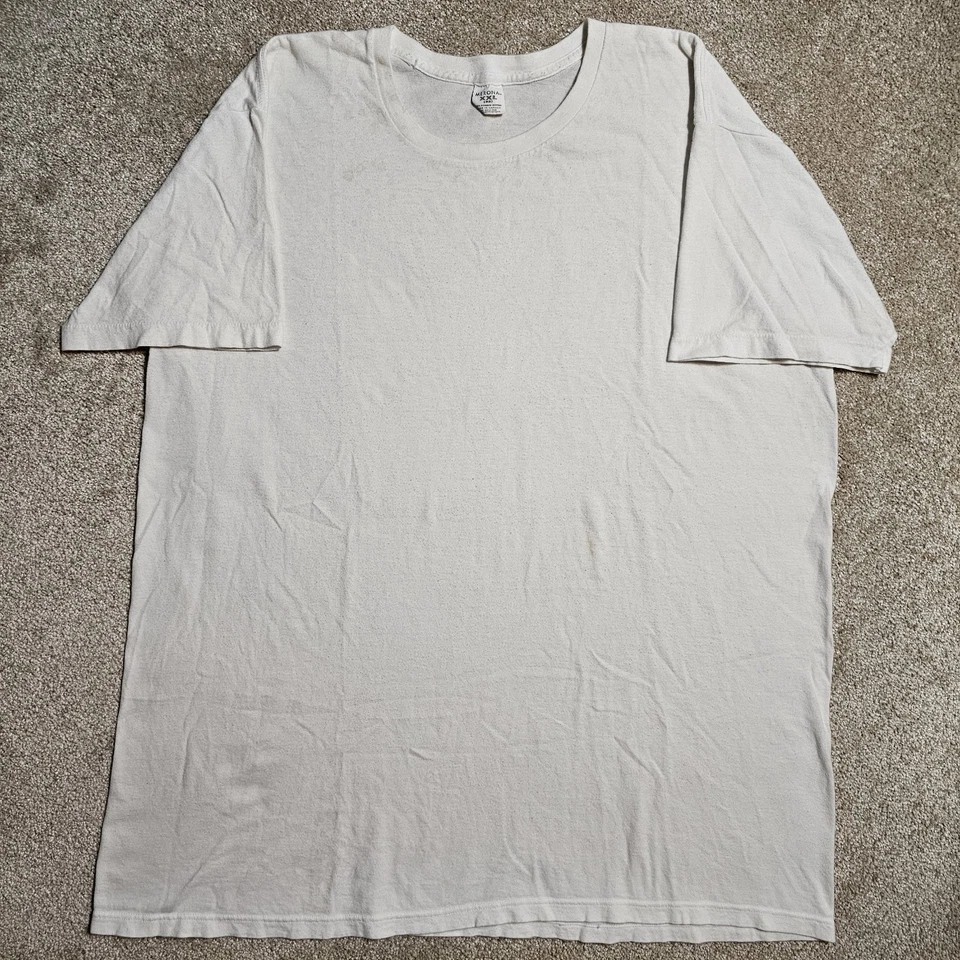 Camiseta Merona Manchada De Colección Años 90 Para Hombre XL Blanca En Blanco Vivida en Grunge Foto 1 de 4