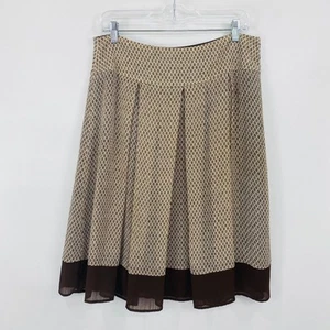 Falda para mujer Worthington talla 12 marrón neutra carrera trabajo hasta la rodilla - Imagen 1 de 7