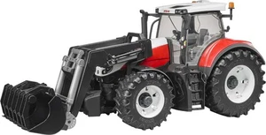 BRUDER, STEYR 6300 TERRUS CVT with forks and bucket Scale: 1/16, 1/16, BRU3181 - Picture 1 of 3