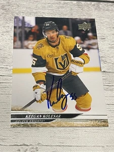 Keegan Kolesar Signed Card UD Upper Deck JSA COA IP Auto Vegas Golden Knights a - Picture 1 of 3