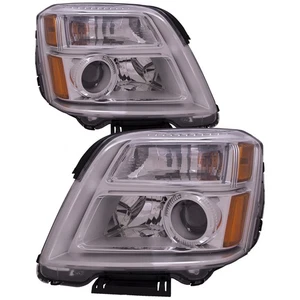 Headlight Set Halogen Chrome Right Left CAPA Pair Fits 2016-2017 GMC Terrain - Bild 1 von 9